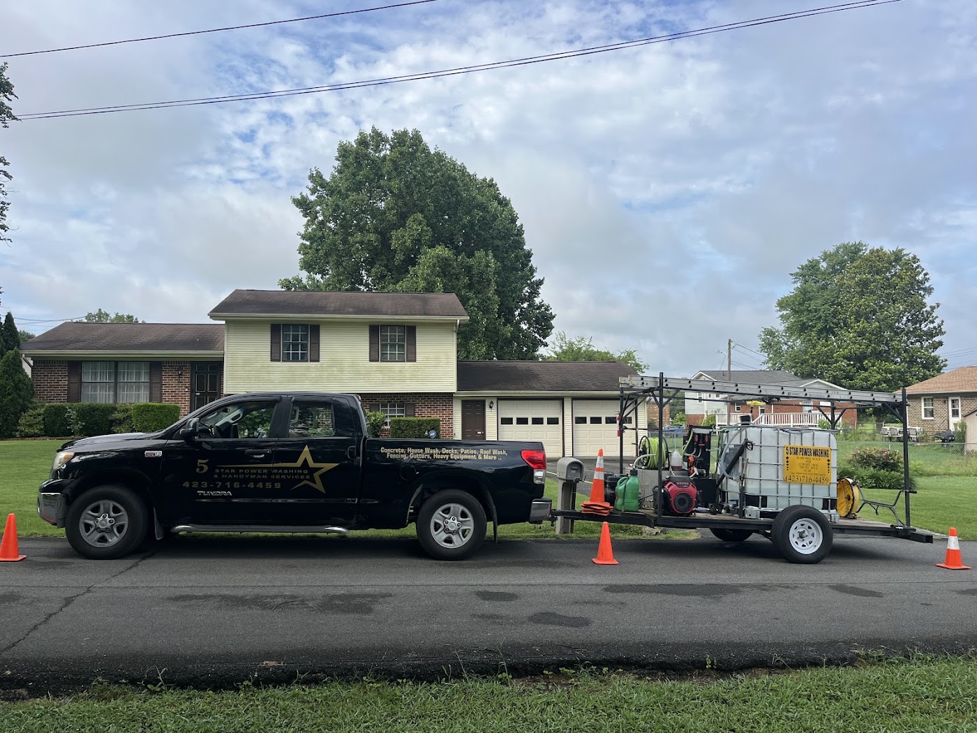 pressure washing work by 5Starpowerwashing & exterior services in Cleveland