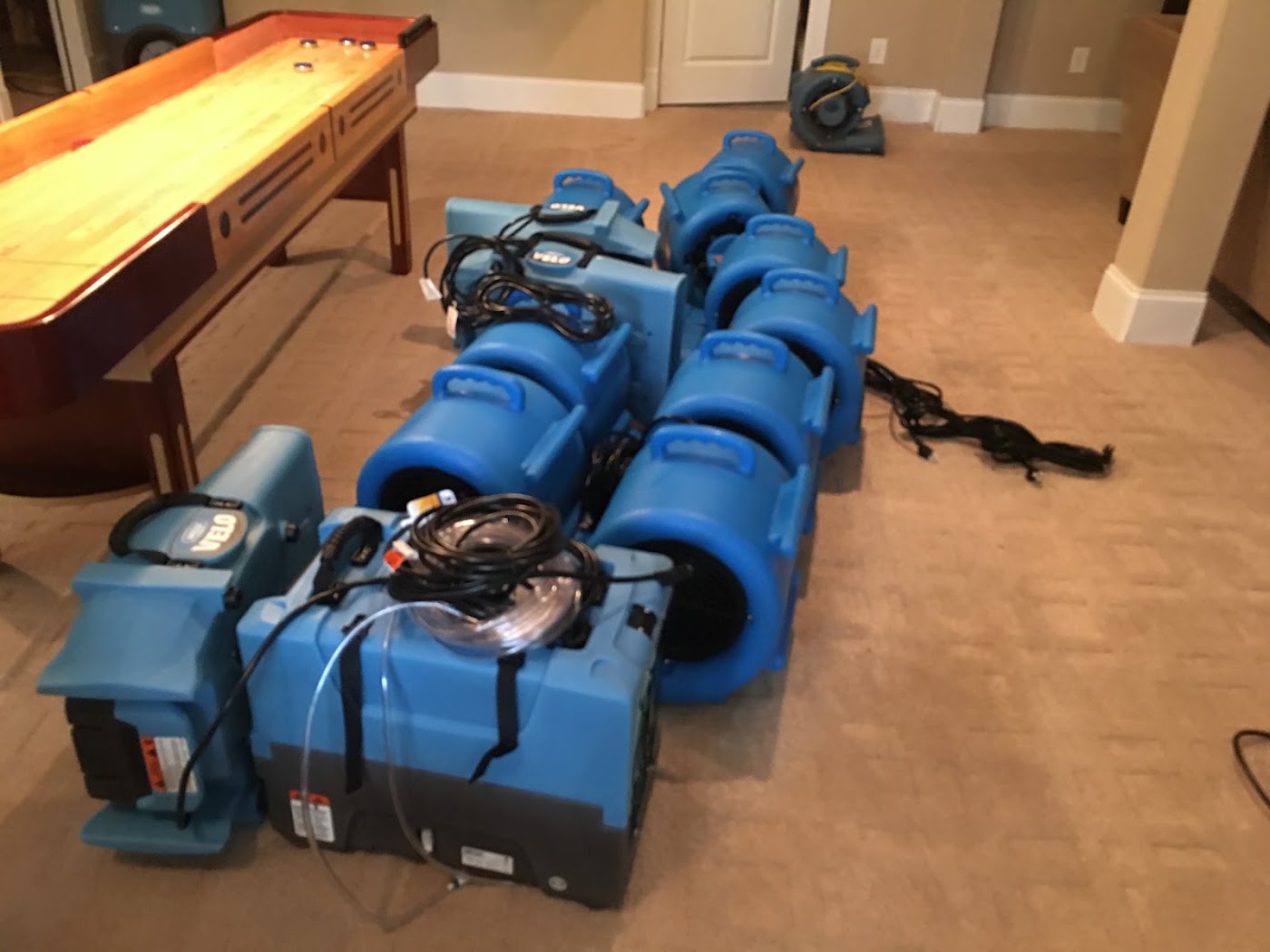 damp proofing work by American Disaster Restoration in Raleigh