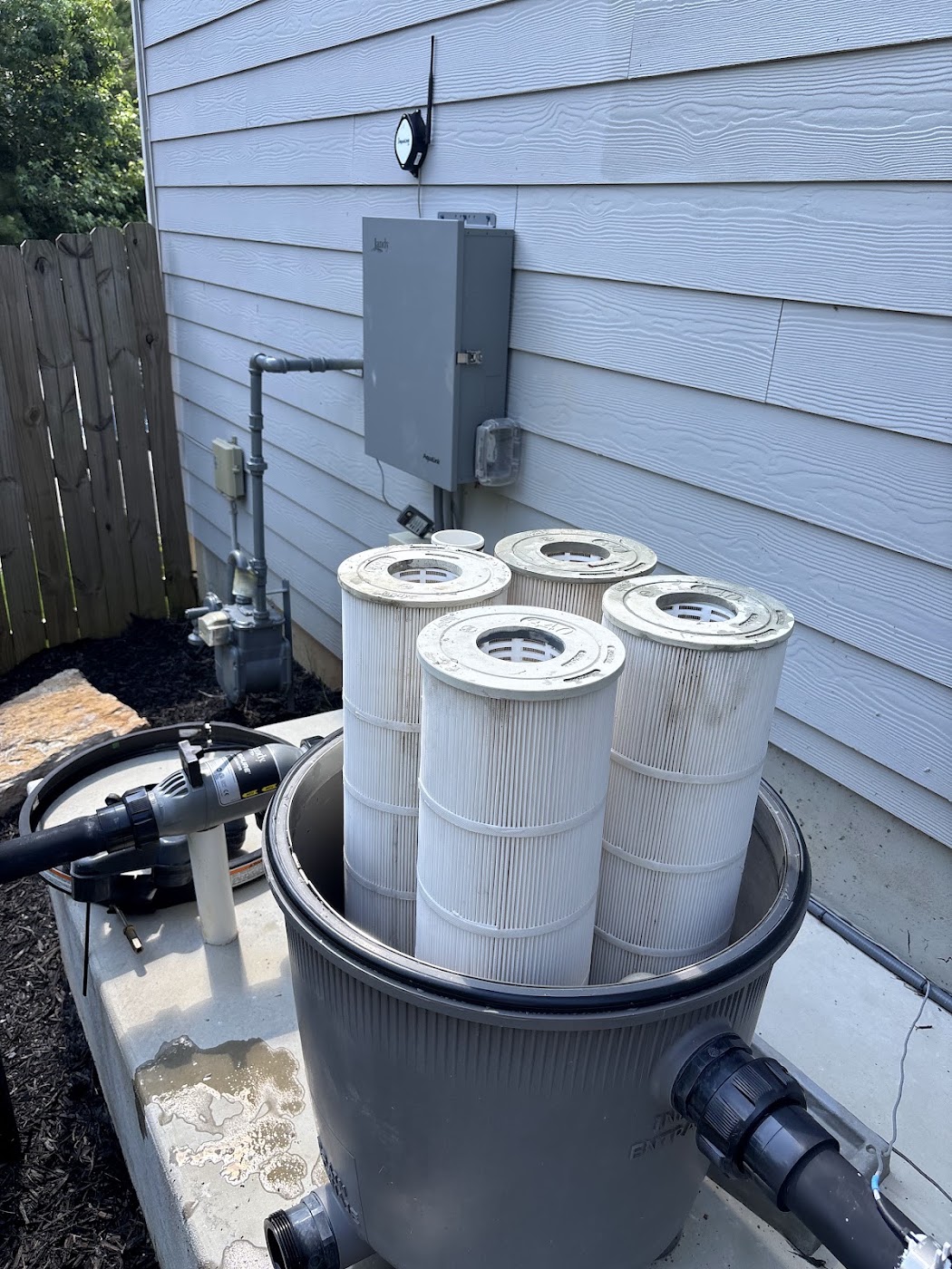 pool service work by Shark Bite Blue in Northern Virginia